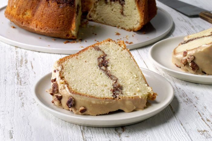 Close Shot Of Sock It To Me Cake