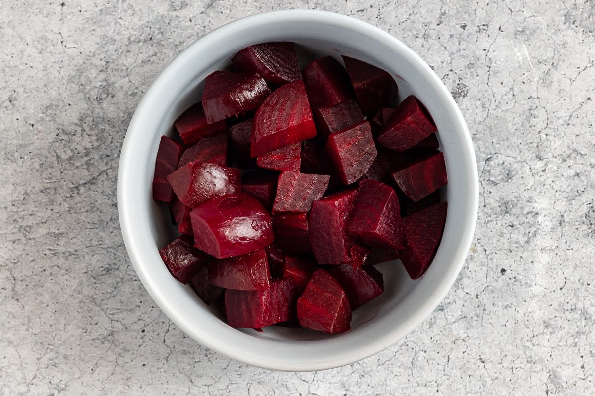 prepared beets in a bowl