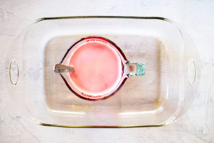 Strawberry Jello Salad With A Creamy White Layer In The Middle, Food Photography By Jackie Alpers For Taste Of Home