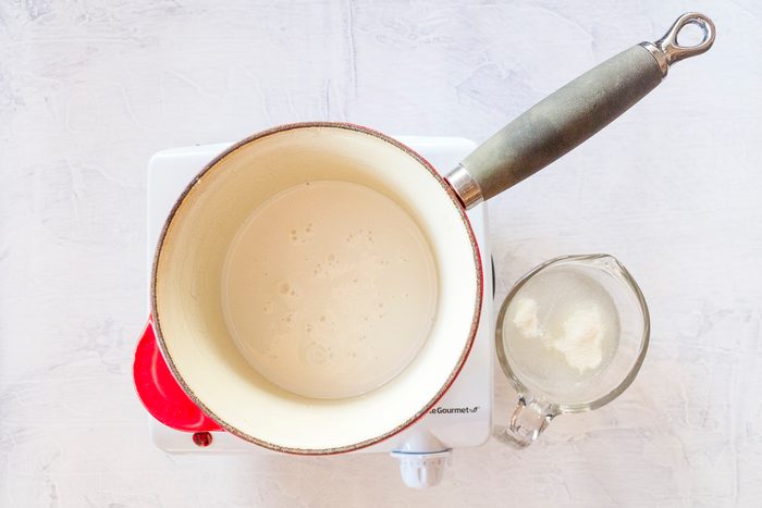 Strawberry Jello Salad With A Creamy White Layer In The Middle, Food Photography By Jackie Alpers For Taste Of Home