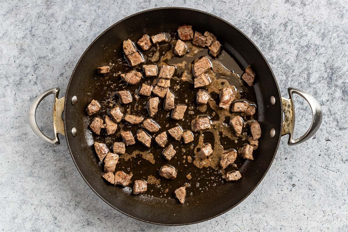 Taste of Home Sweet and Sour Beef photo of the cooked beef.