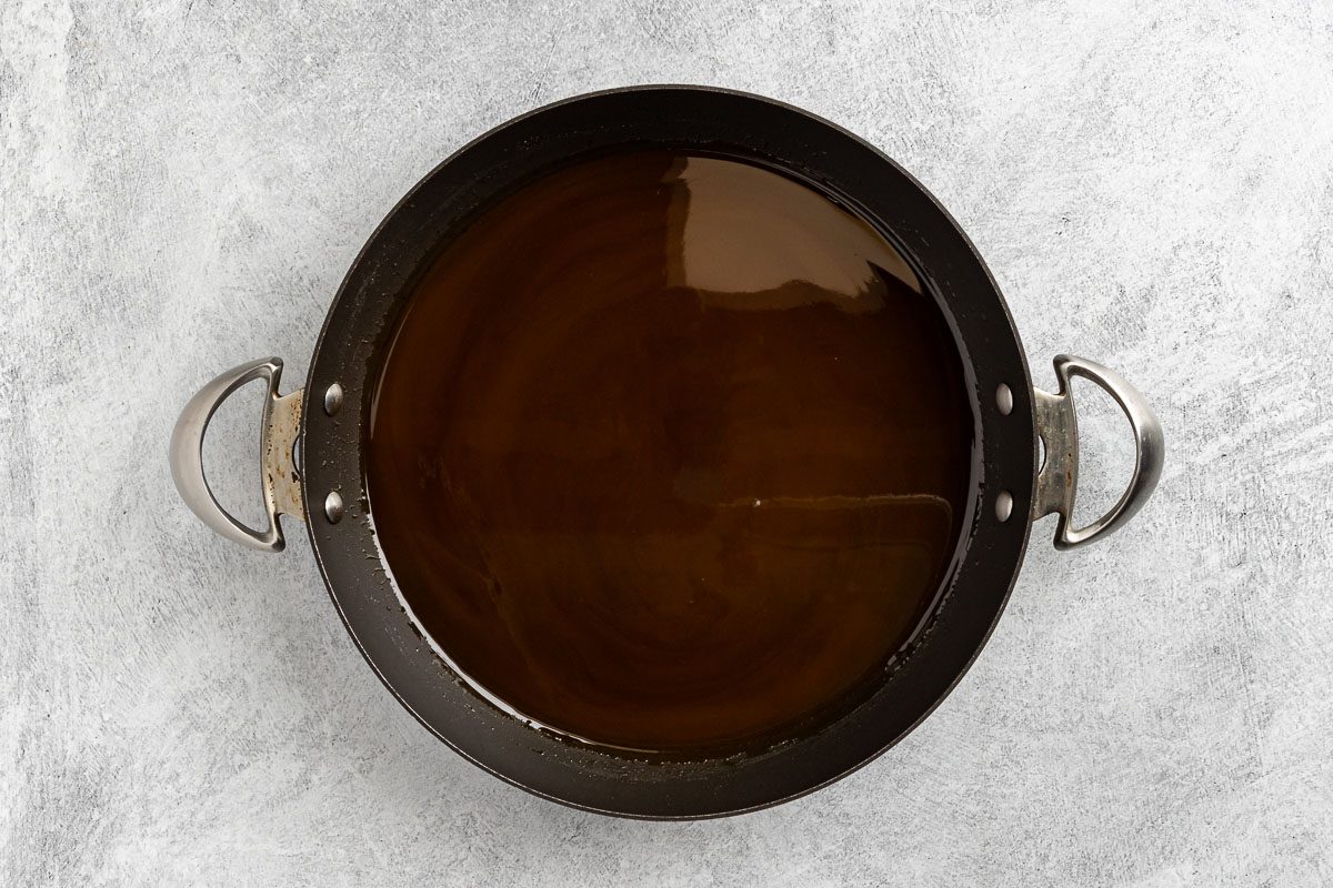 Sweet And Sour sauce in a pan