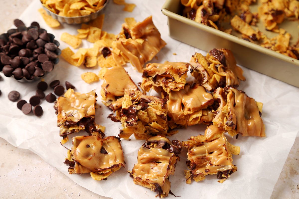 Close up of Taste of Home's Pumpkin Juice sliced in a beige marble surface.