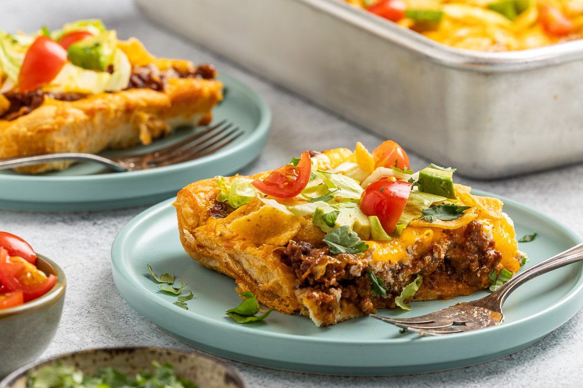 Crescent Roll Taco Bake
