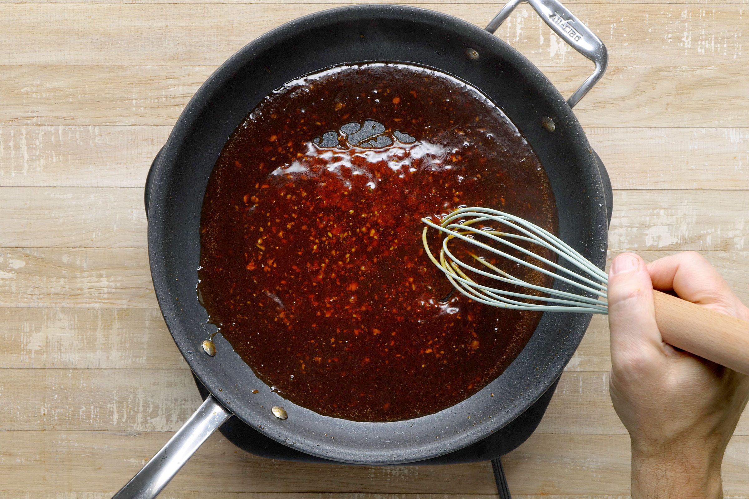 Teriyaki Chicken sauce in a skillet