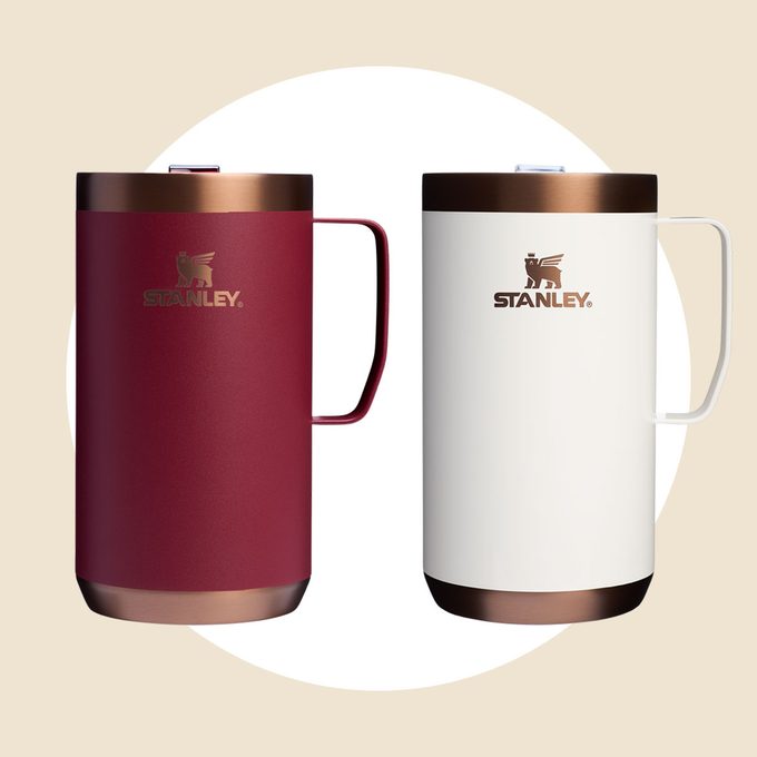 The Holiday Stay Hot Camp Mug Set 24 Oz Gilded Pomegranate Gilded Marshmallow