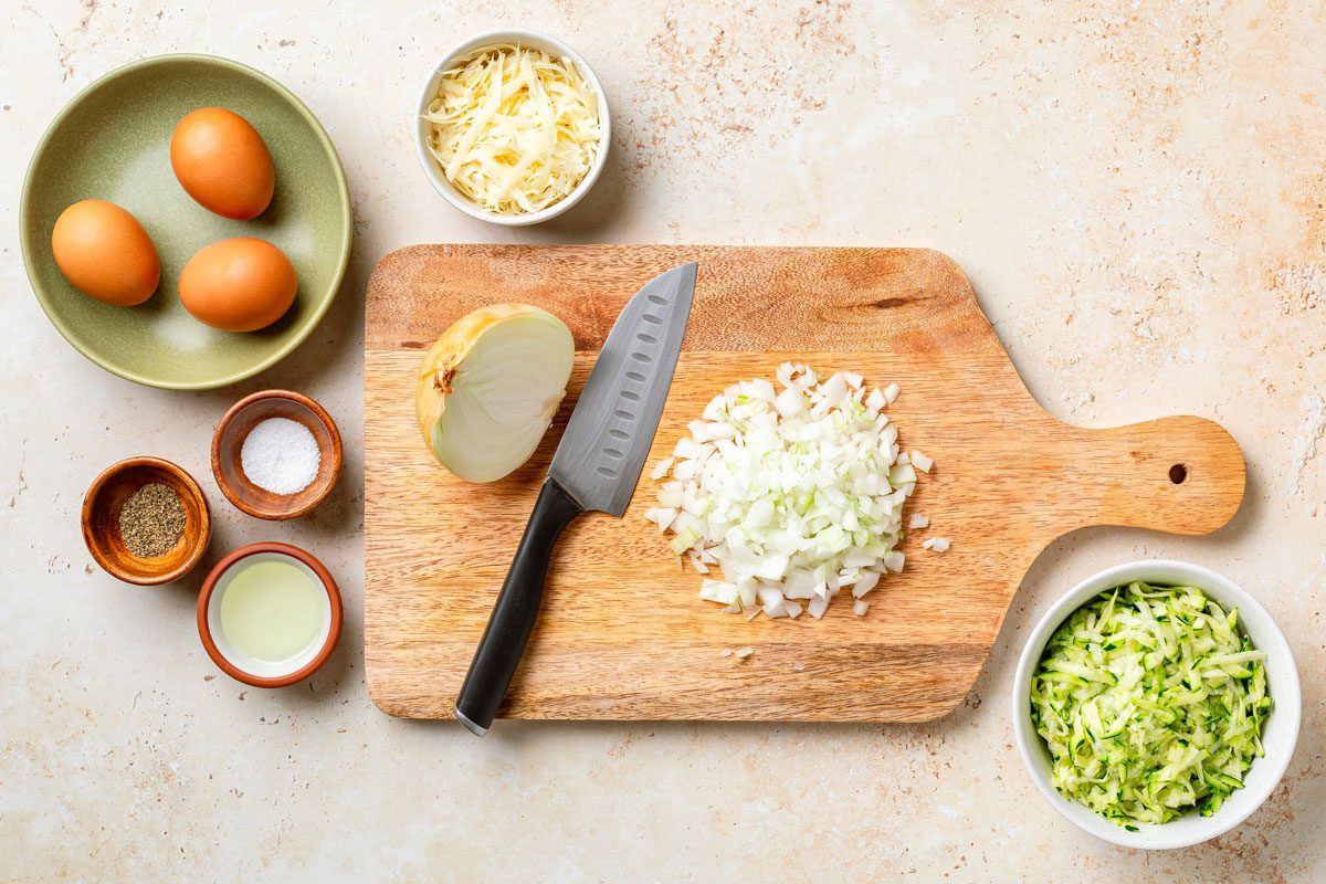 Zucchini Frittata ingredients