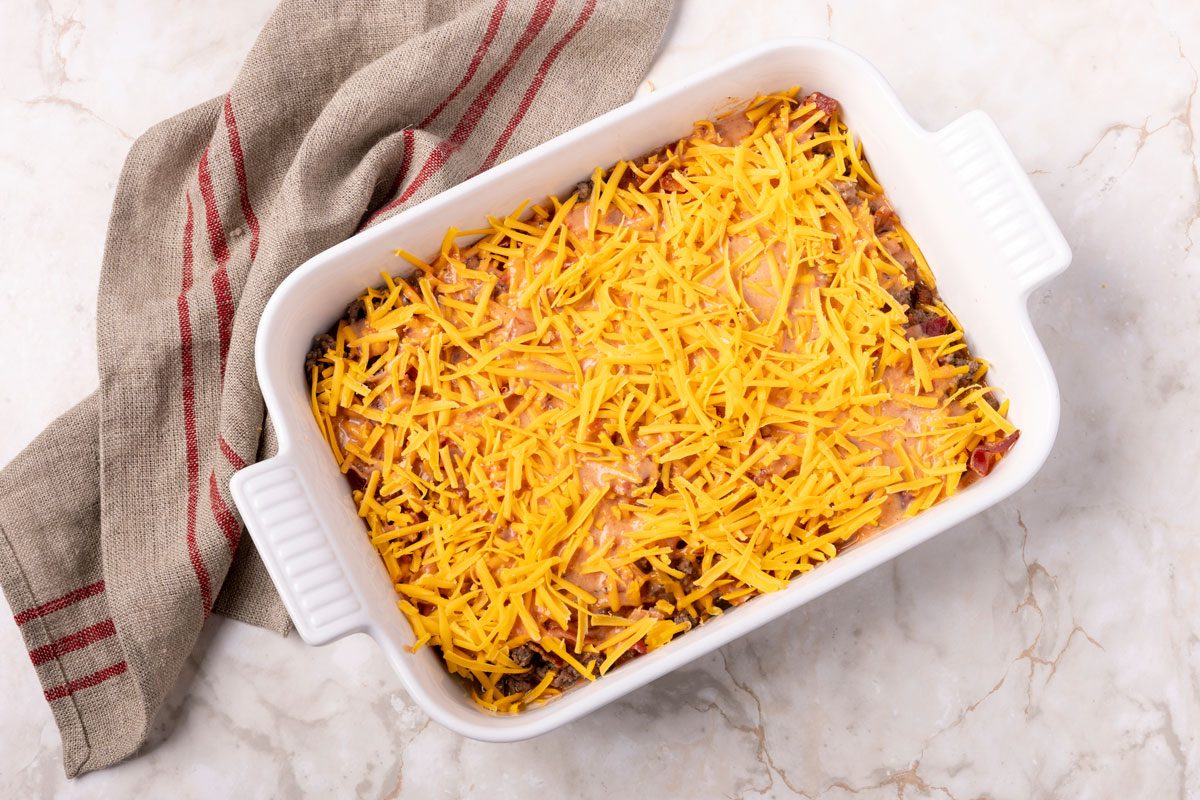 Step 4 Taste of Home Bacon Cheeseburger Casserole