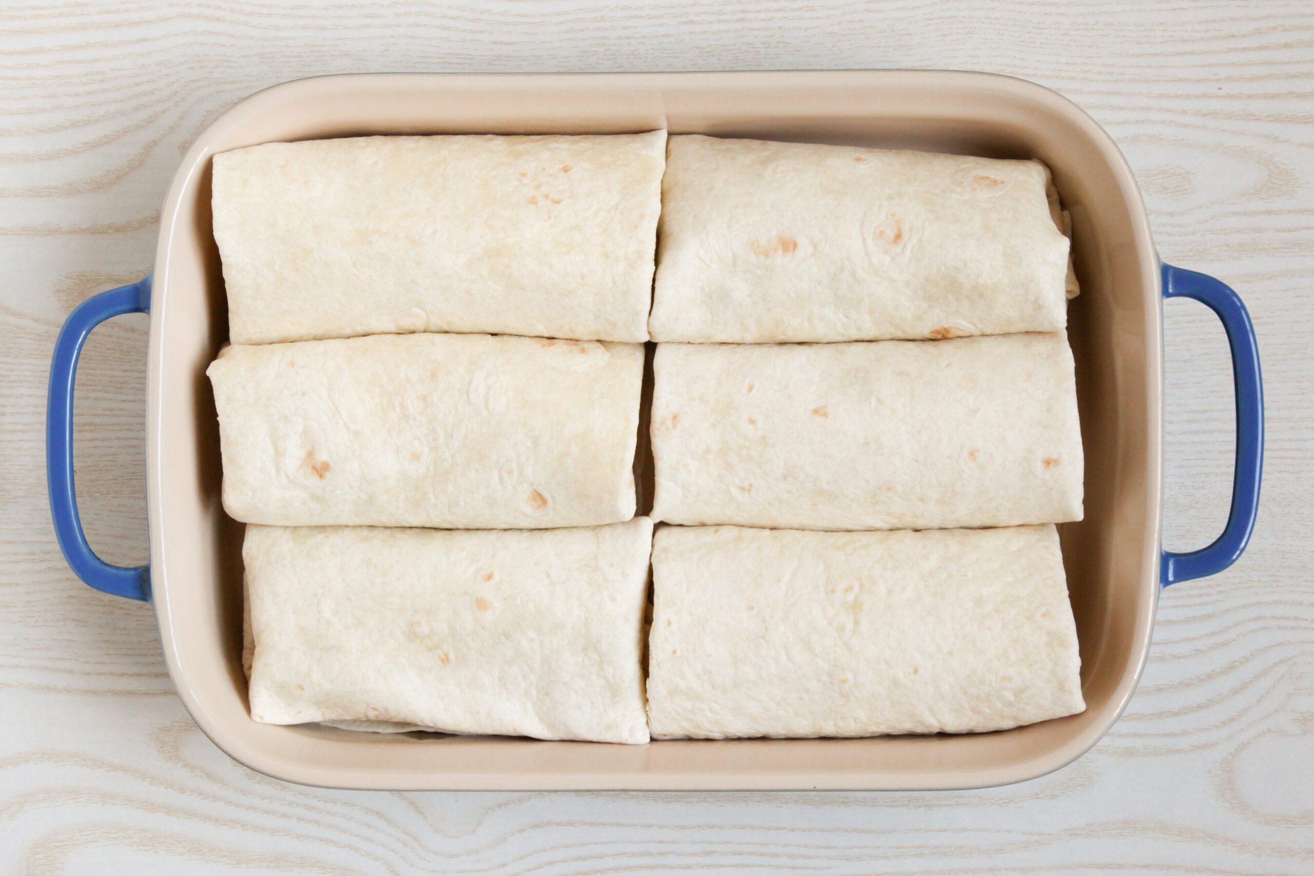 Baked Chicken Burritos rolled up