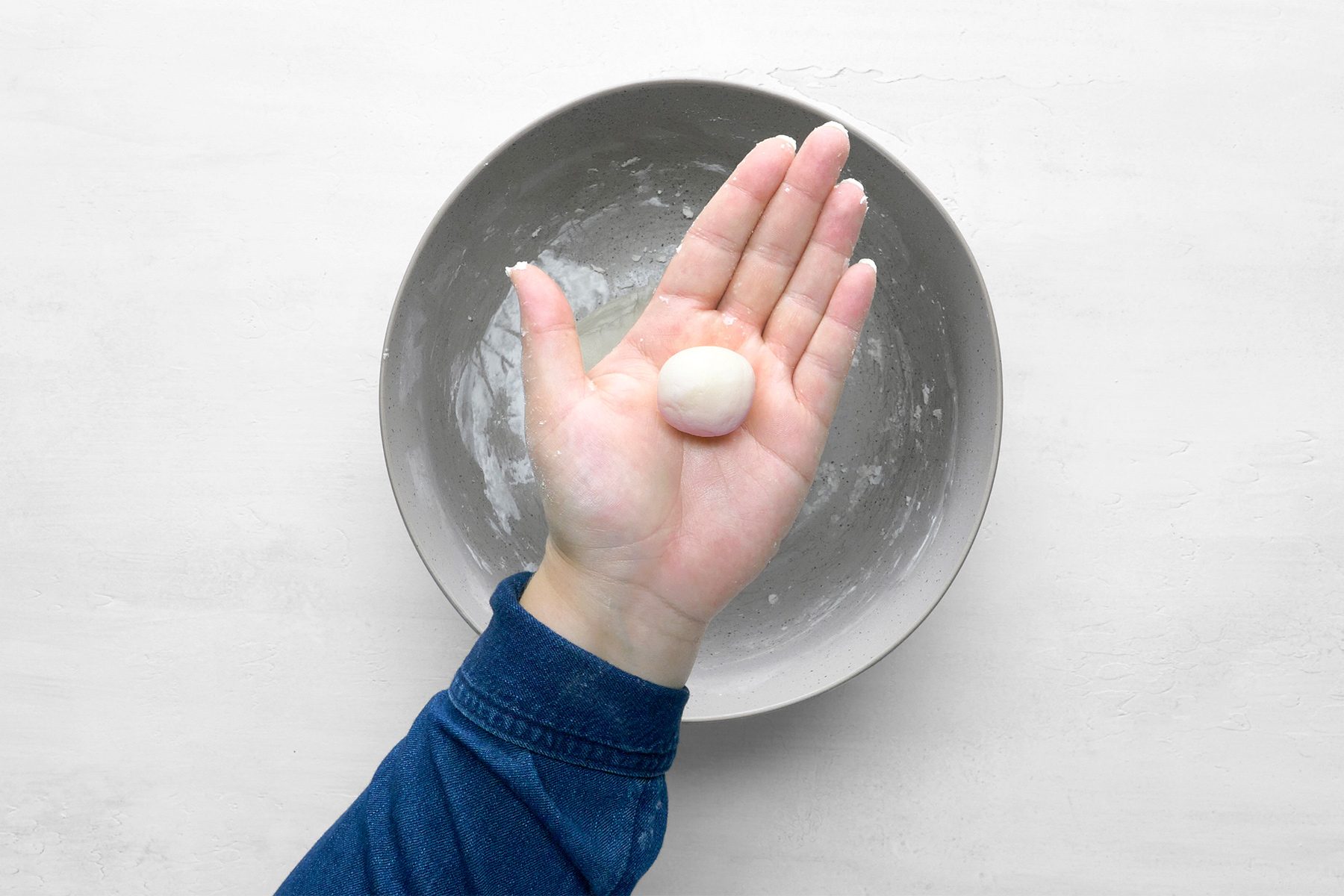 Knead until smooth and pliable. Shape into 1-in. balls
