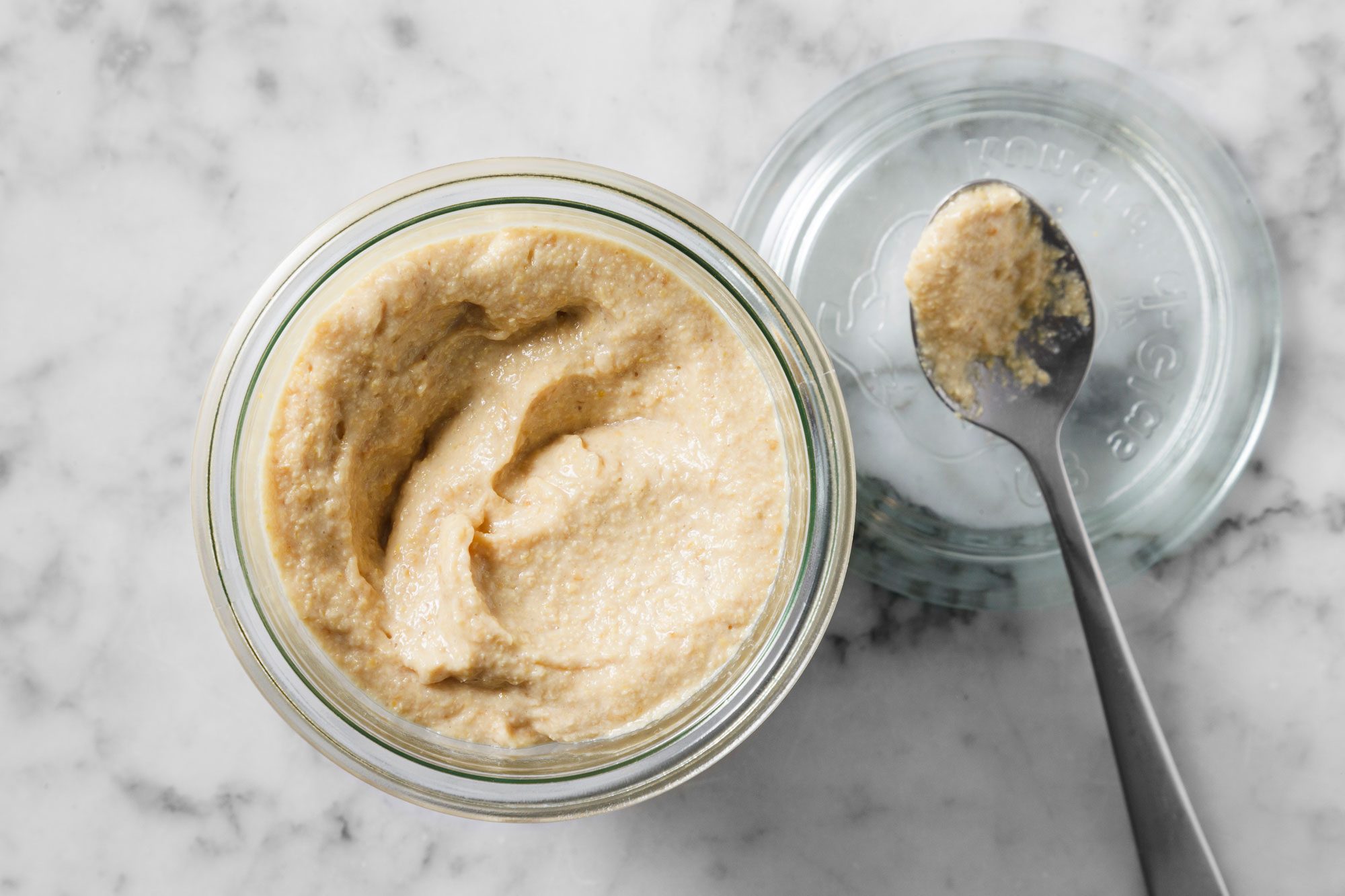 overhead shot of homemade Dijon Mustard