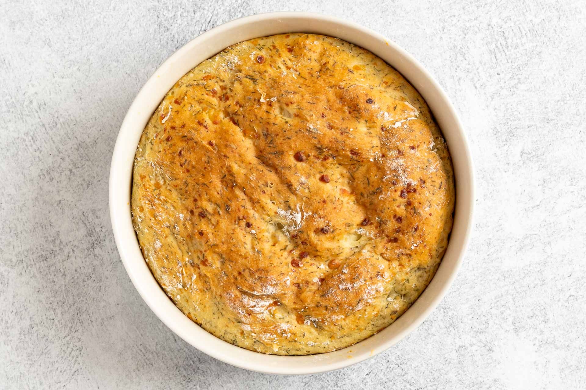 Taste of Home Dill Bread photo of the baked dill bread.