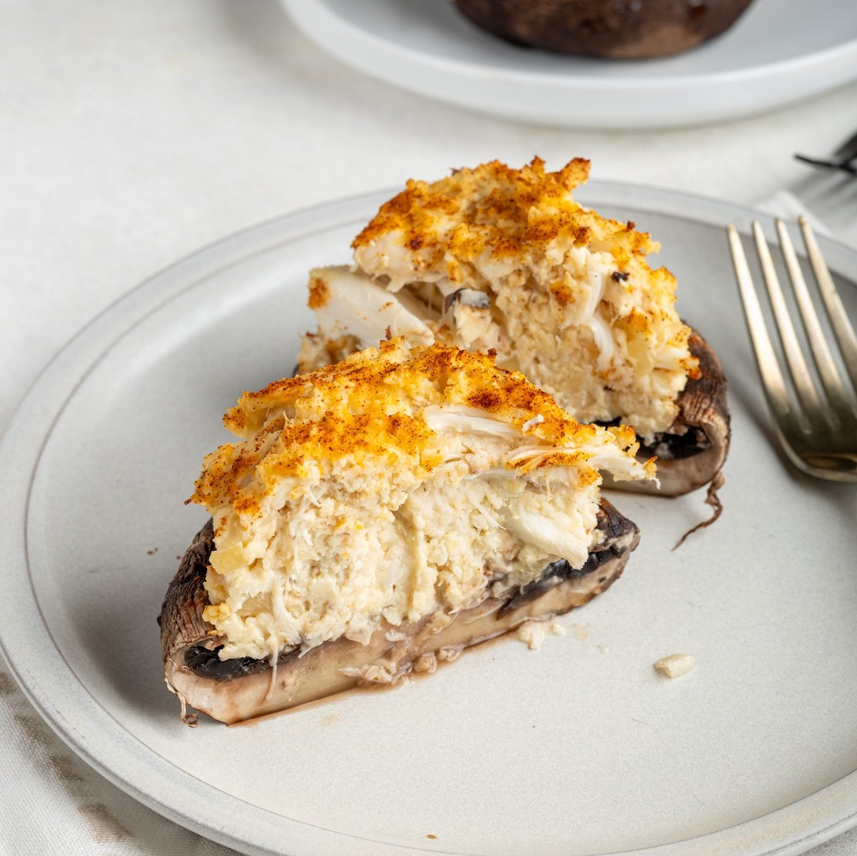 Crab Stuffed Portobello Mushrooms