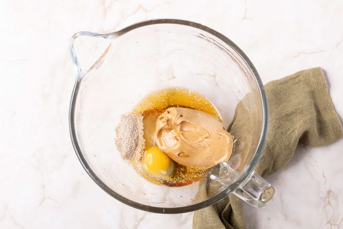 Step 1 of Taste of Home Healthy Peanut Butter Cookies