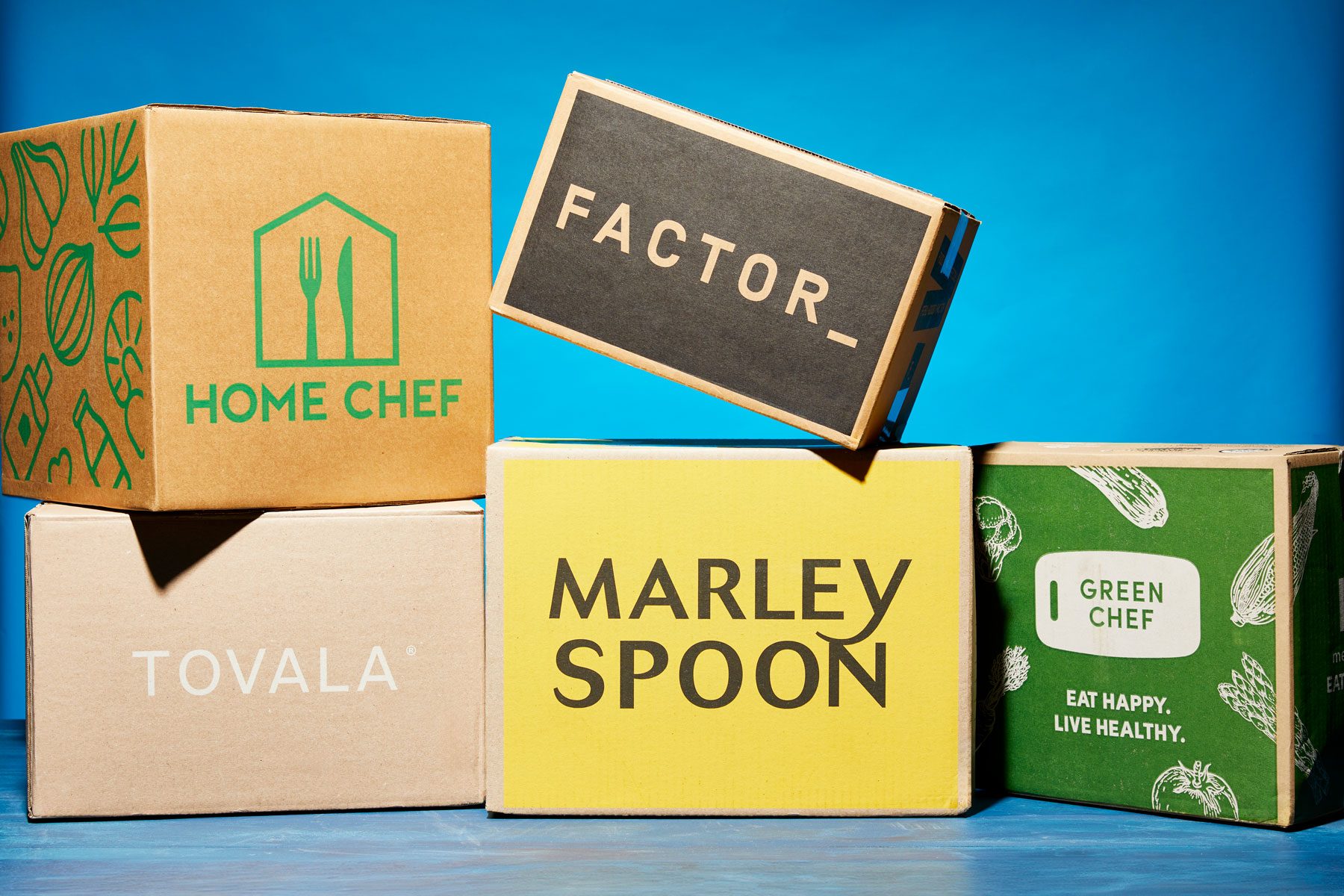 Meal delivery service boxes