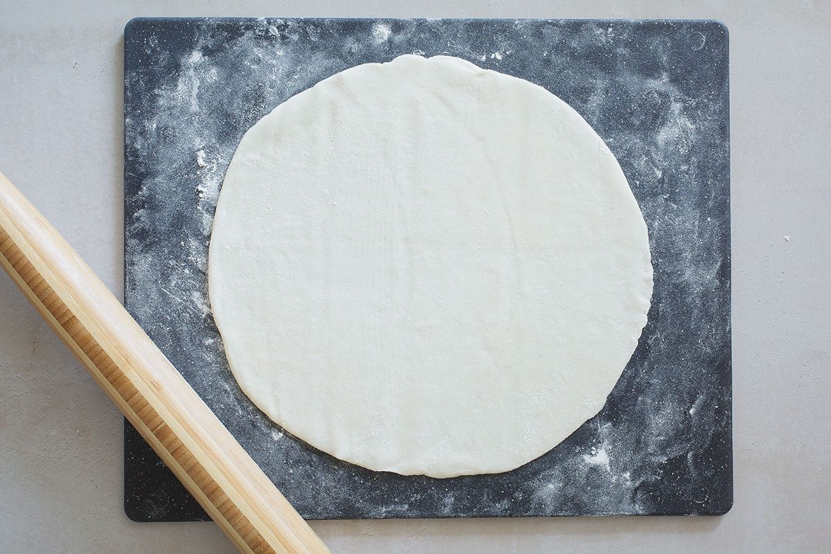 Rolling out. pie crust