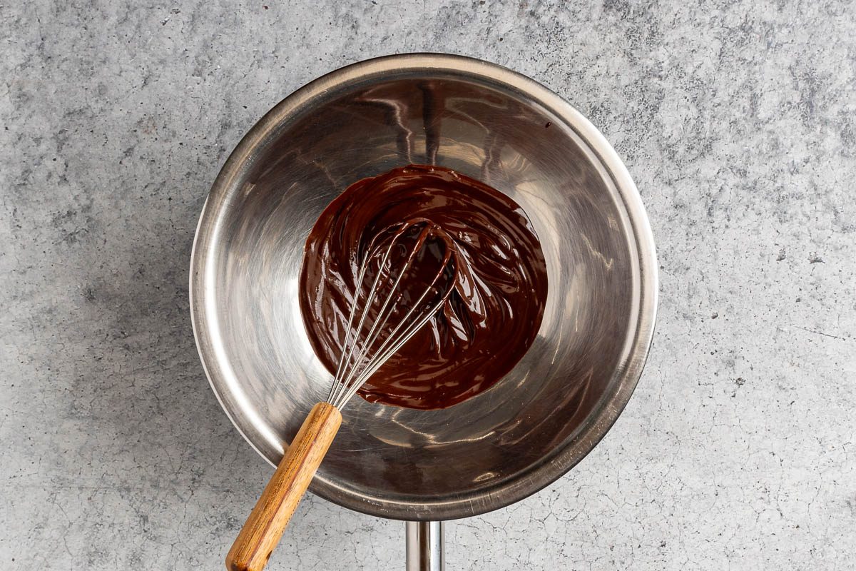 Taste of Home Marble Cake photo of melting the baking chocolate.