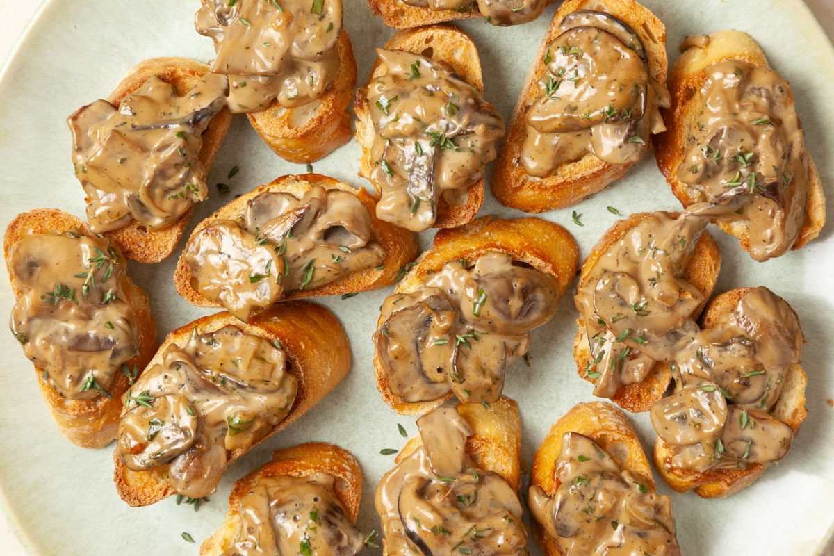 Taste of Home Mushroom Bruschetta