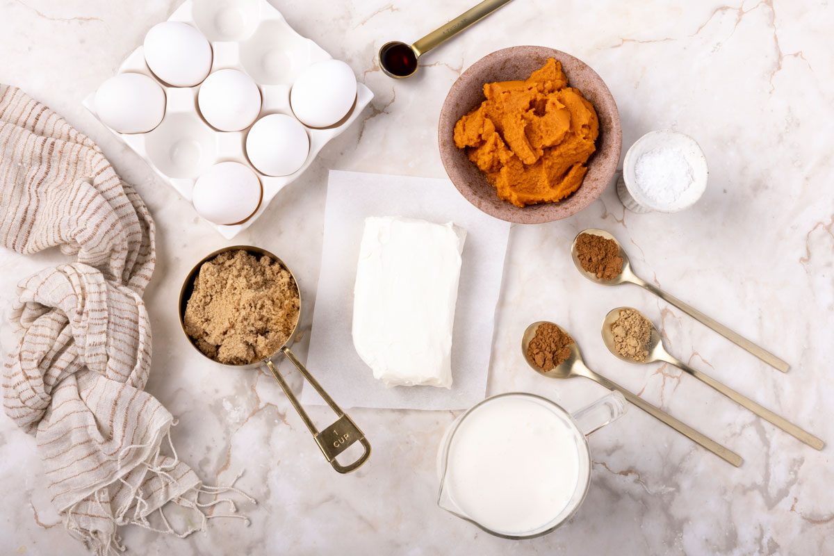 Ingredient shot of Taste of Home Pumpkin Cheesecake Ice Cream