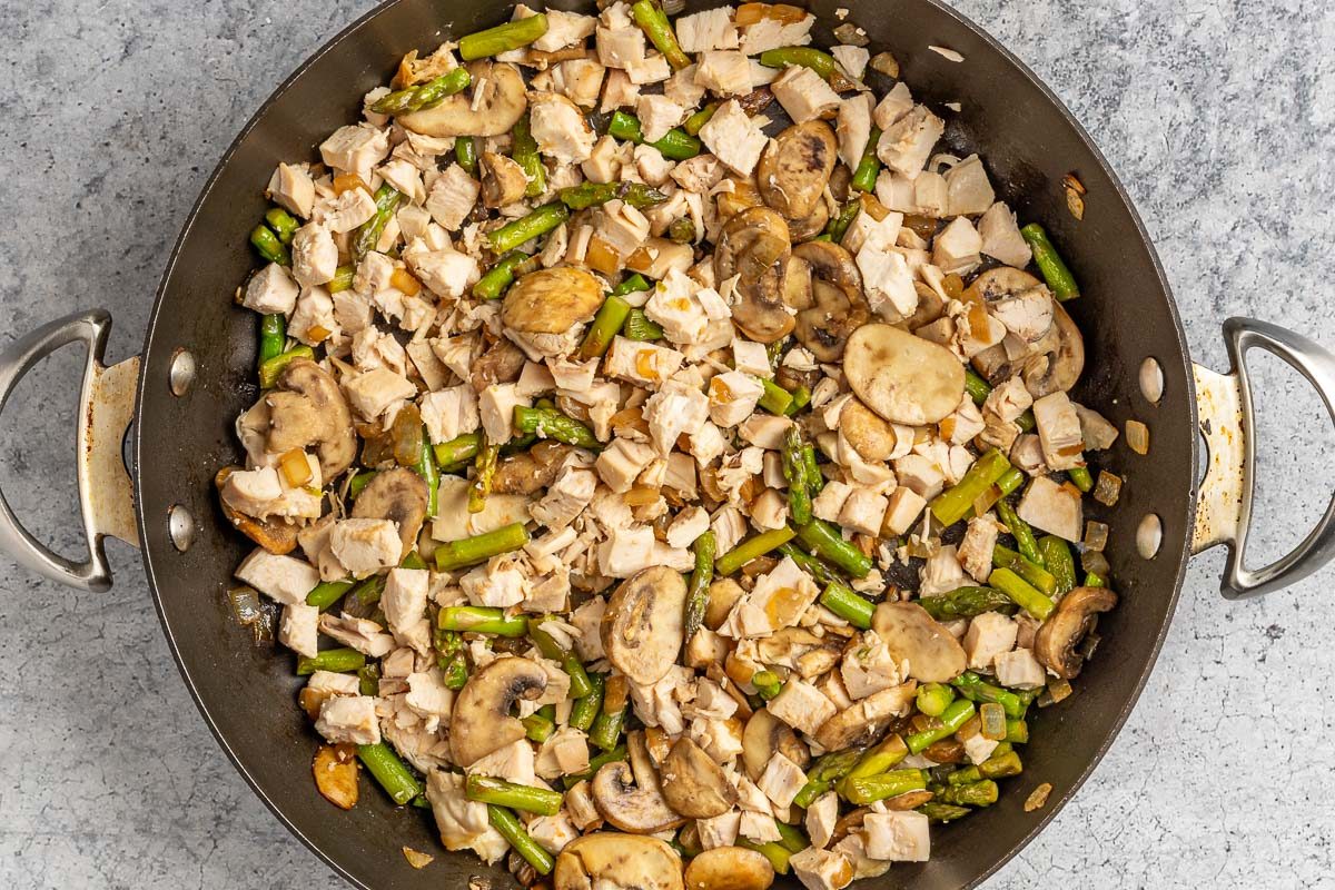 Taste of Home Savory Crepes photo of the sauce.