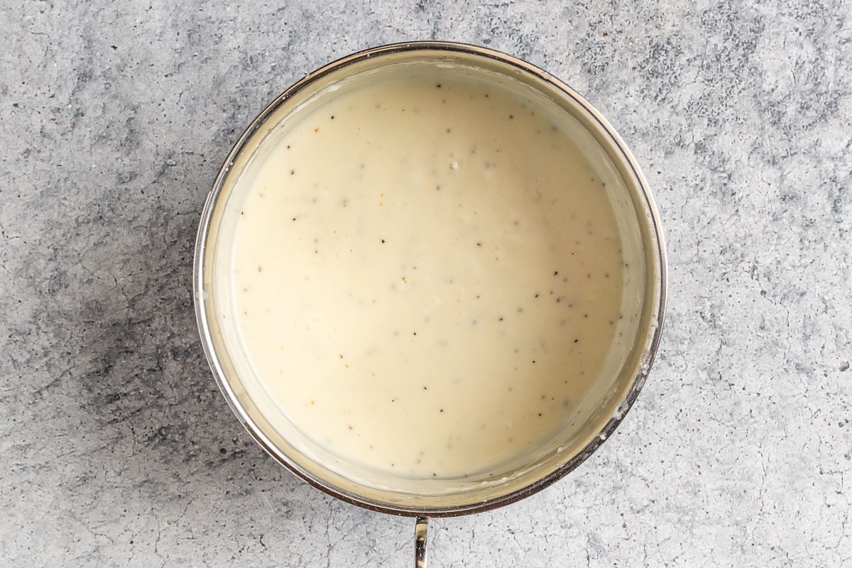 Taste of Home Savory Crepes photo of the sauce.