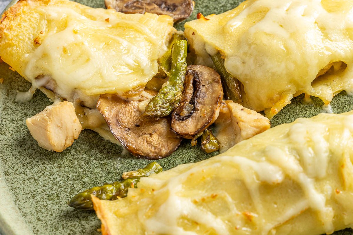 Taste of Home Savory Crepes photo of the finished recipe.