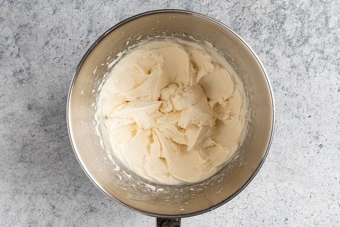 Taste of Home Swedish Flop Cake photo of making the frosting.