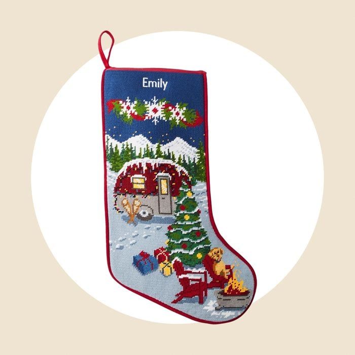 Classic Needlepoint Personalized Christmas Stockings Ecomm Via Llbean.com 