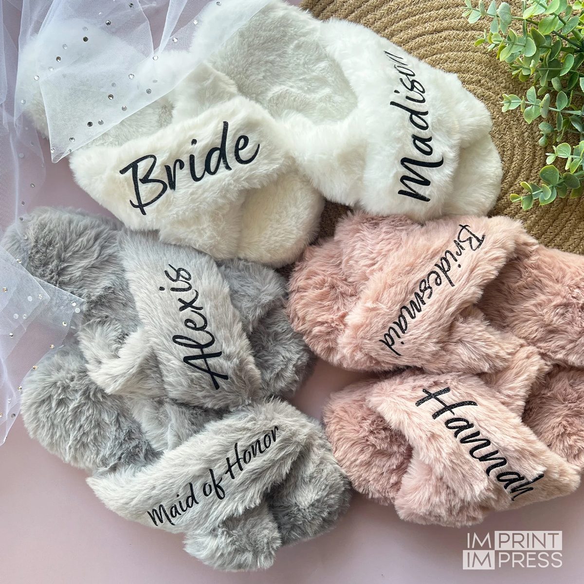 Custom Bride Slippers