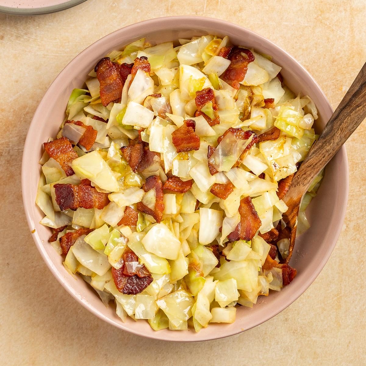 Fried Cabbage with Bacon