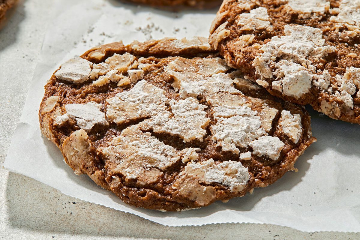 close up shot of Mexican Crinkle Cookies