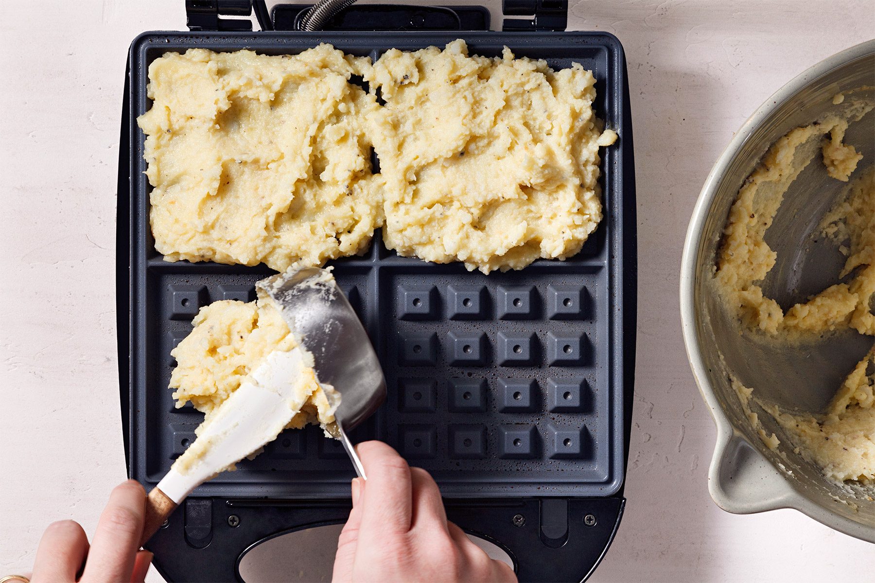 Bake waffles according to manufacturer’s directions until golden brown.