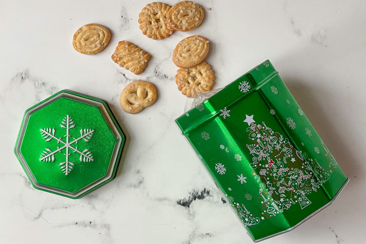 Music Tin with Sugar Cookies
