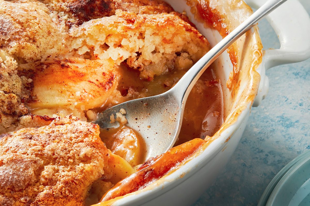 Close up shot of Apple pandowdy