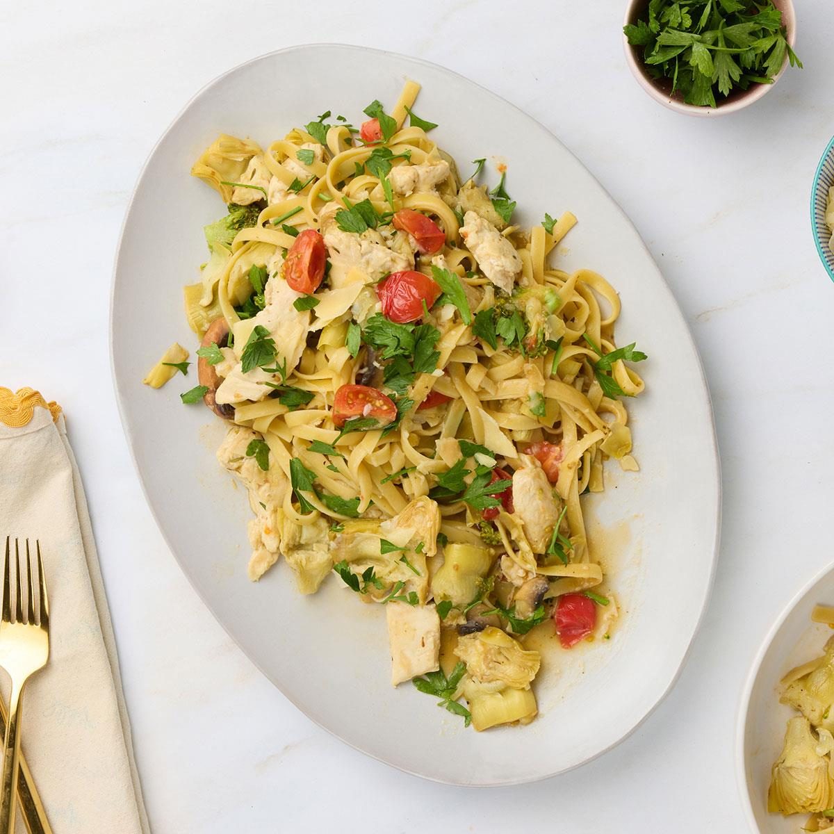 Artichoke Chicken Pasta