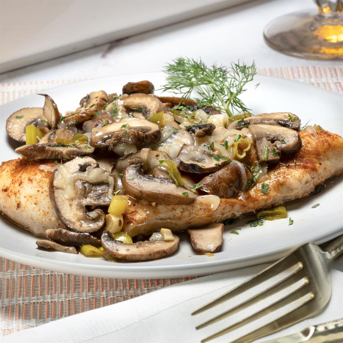 Baked Chicken and Mushrooms