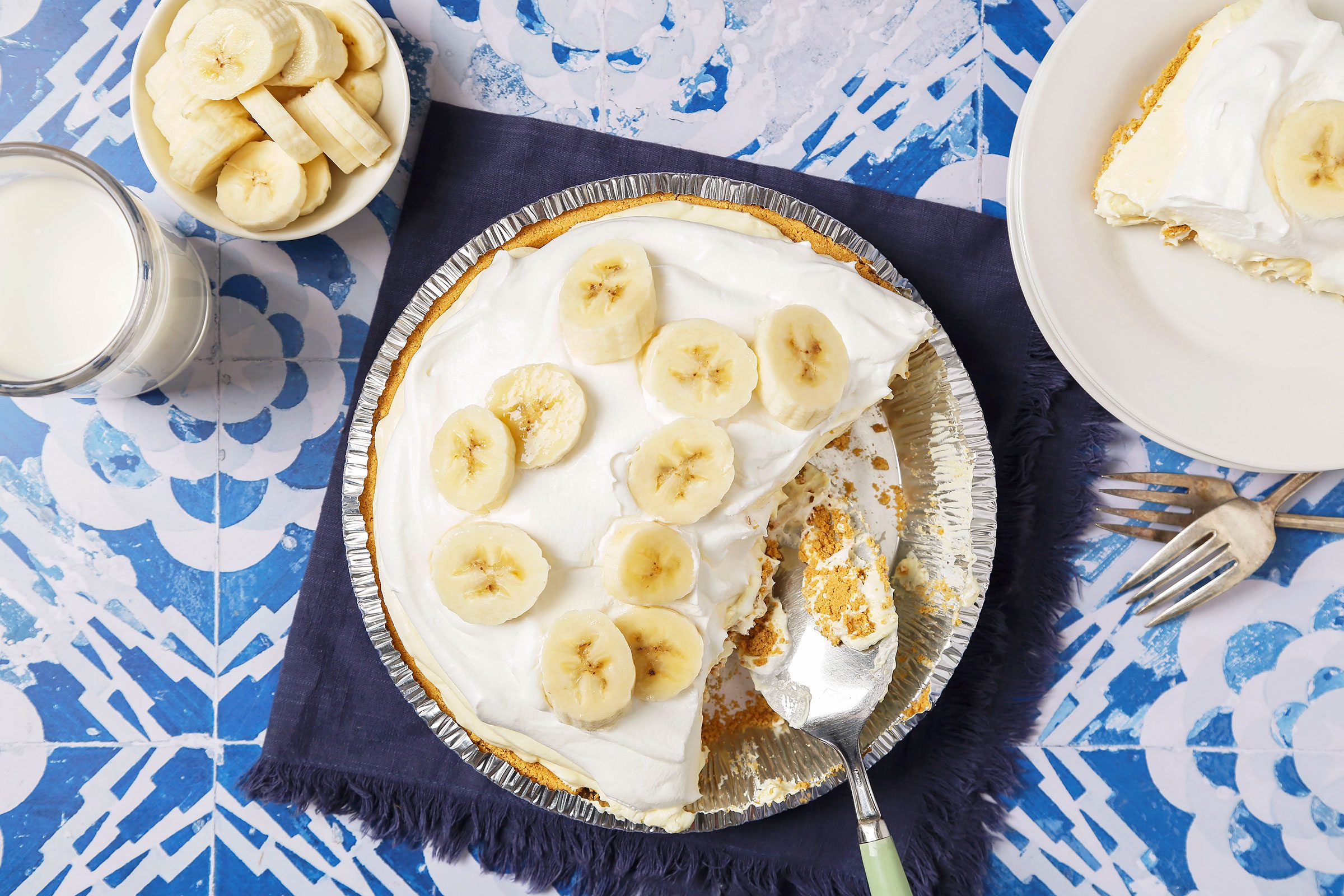 Banana Cream Pie With Pudding 