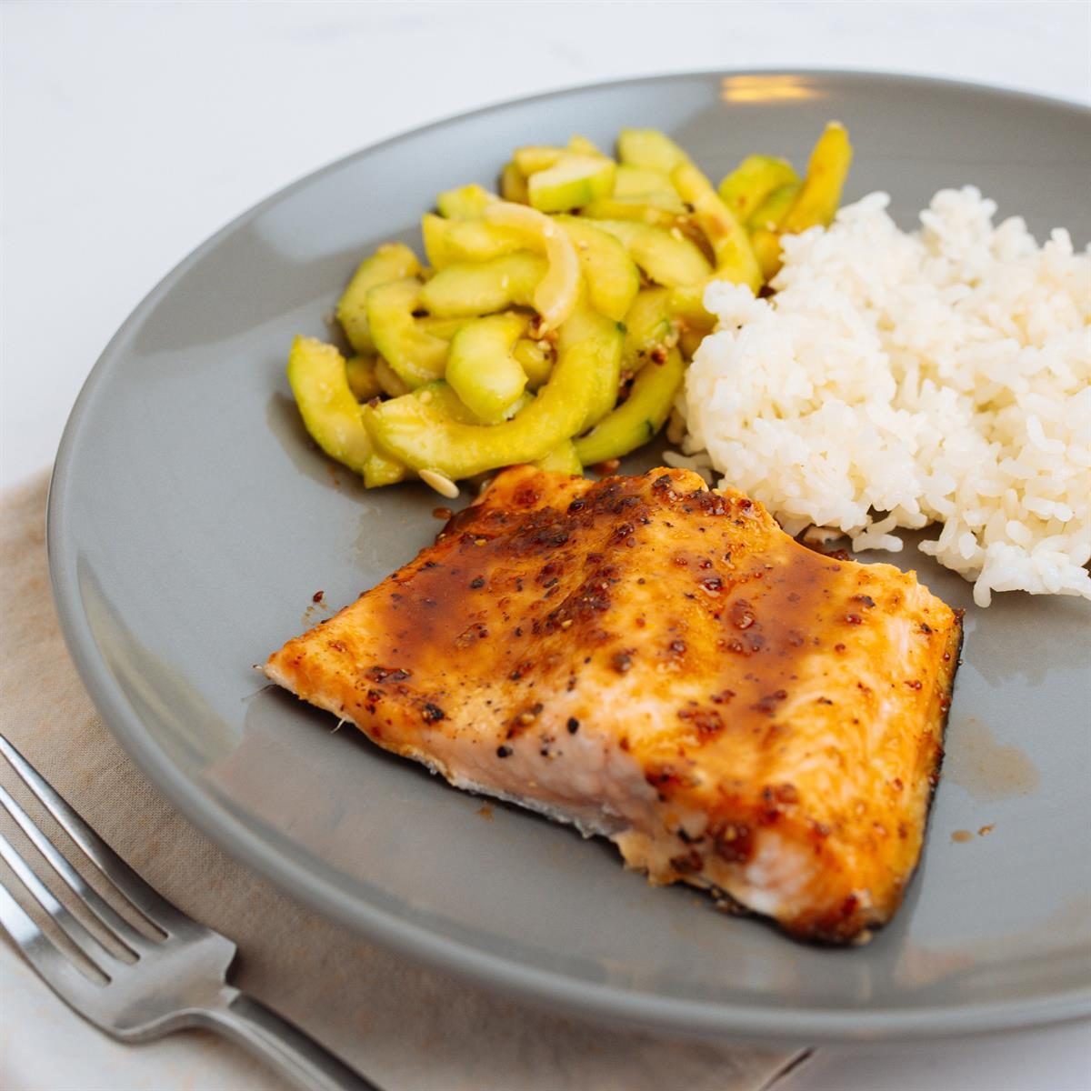 Brown Sugar-Glazed Salmon