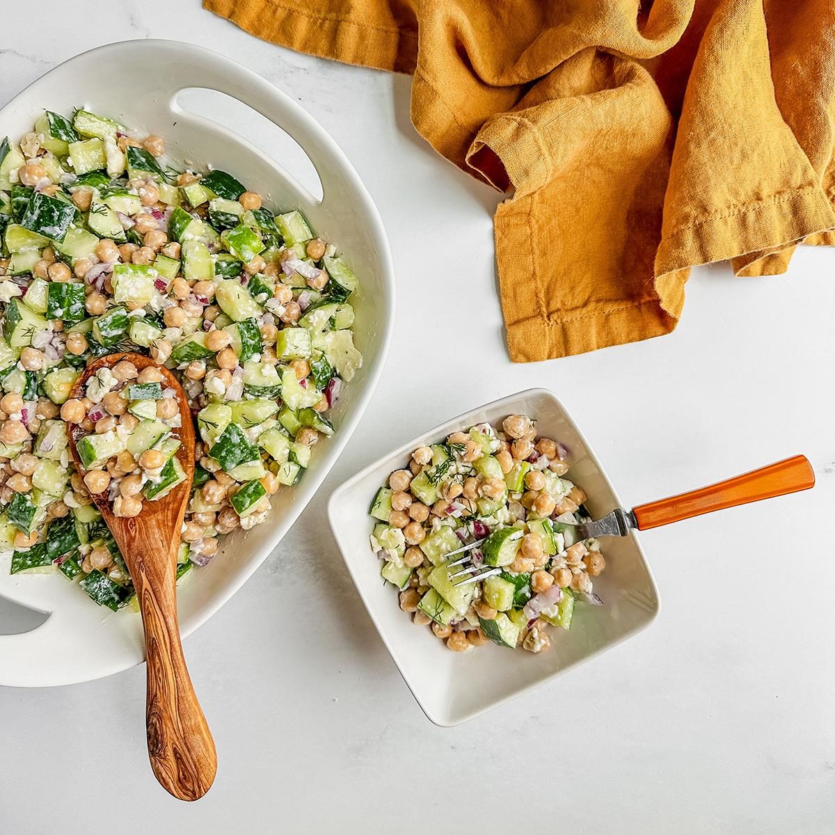 Chickpea Cucumber Salad