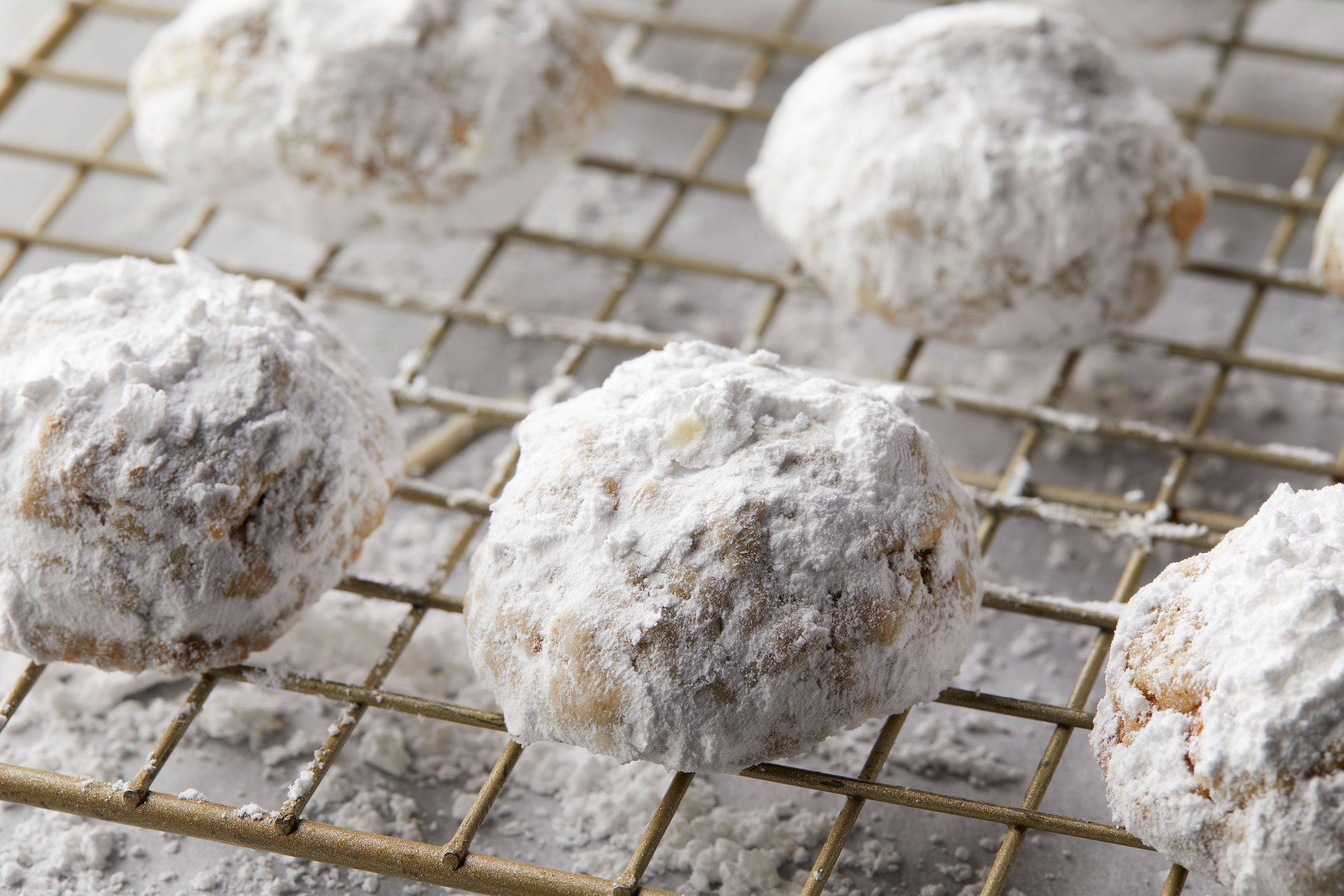German Christmas Cookies on wired rack