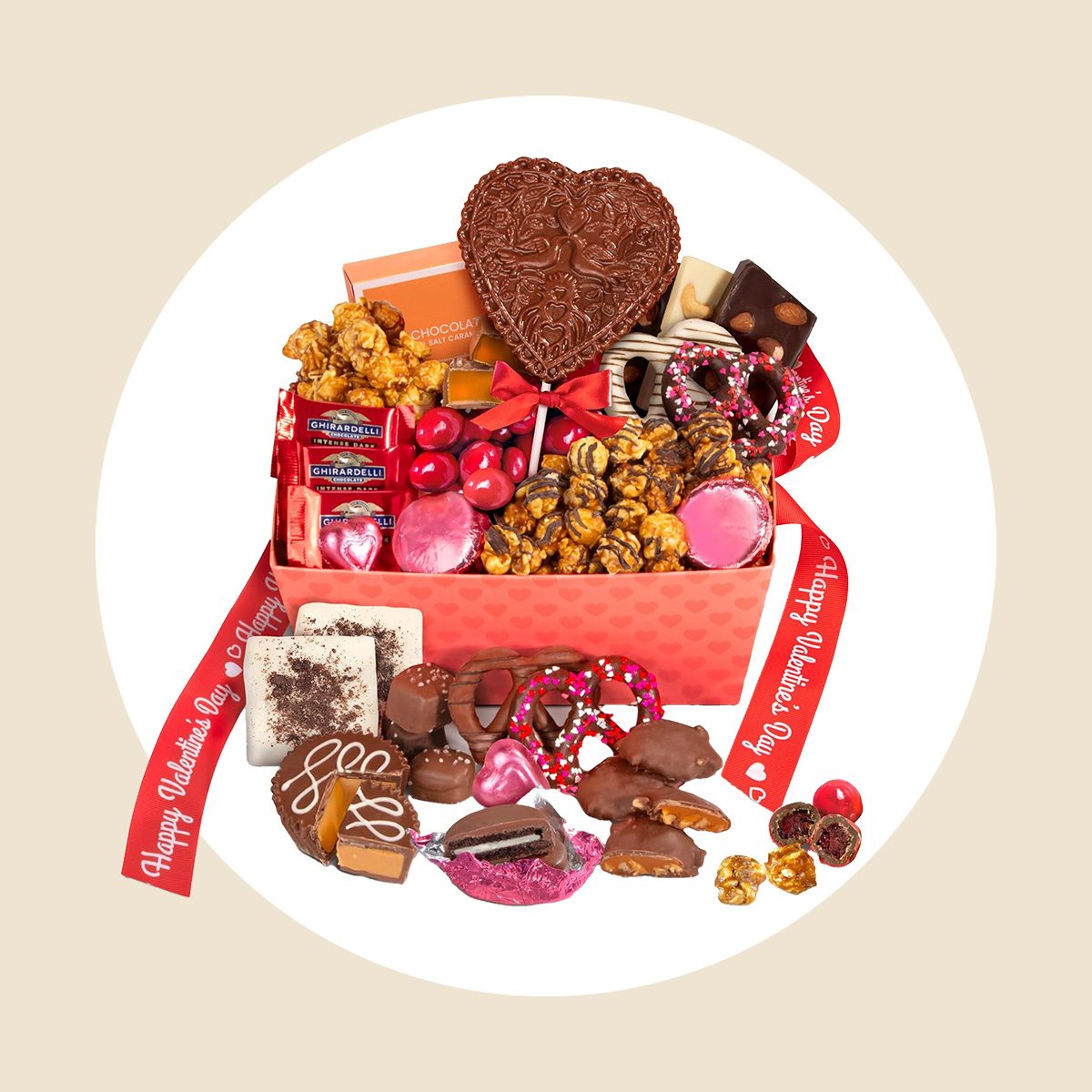 Handmade Valentine’s Chocolate Gift Basket Via Amazon.com