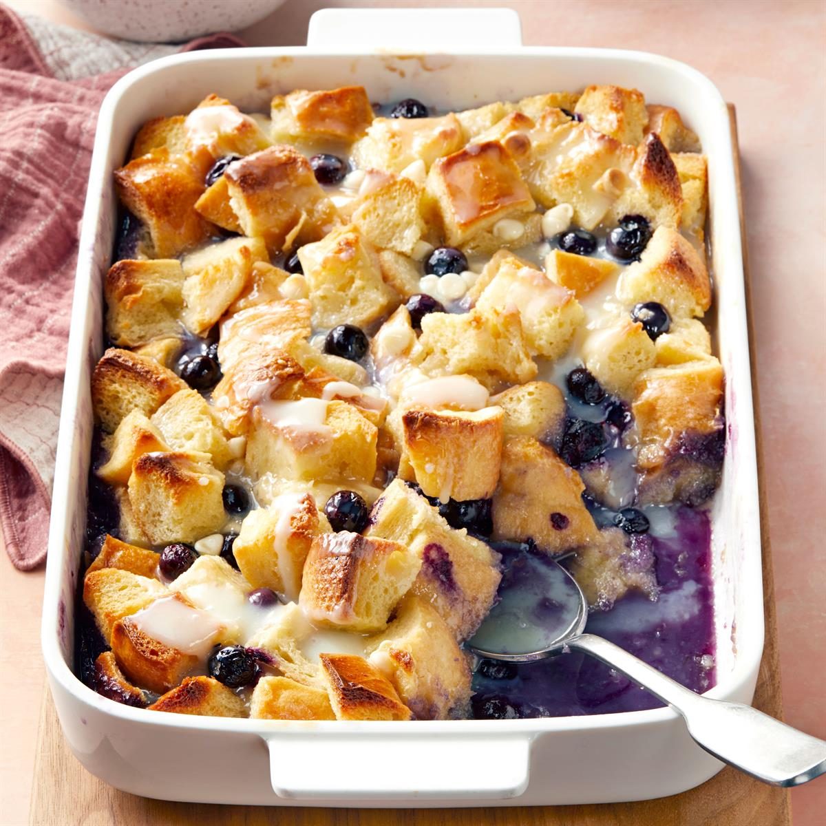 Blueberry Bread Pudding