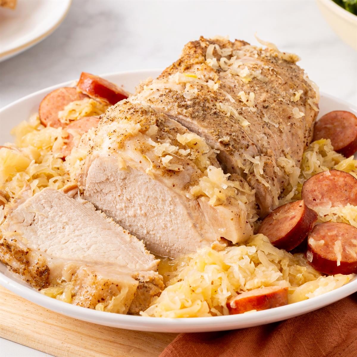 Pork Roast and Sauerkraut