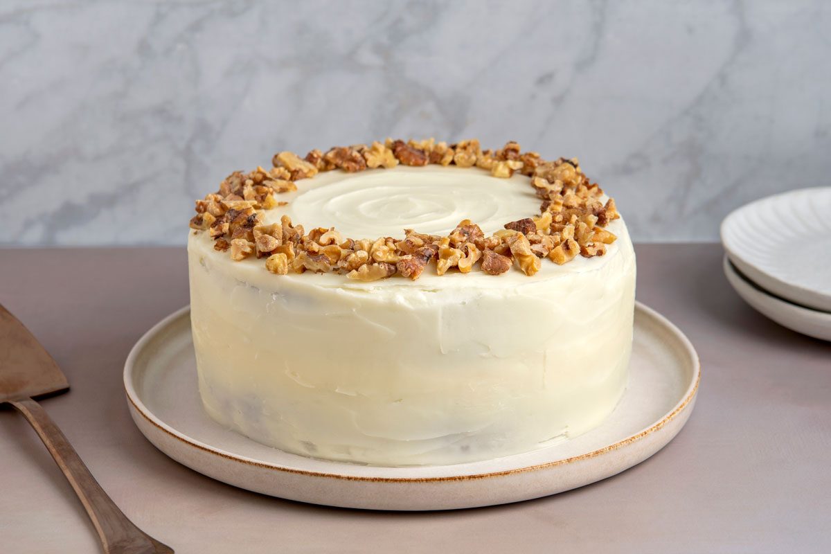 wide shot of Pineapple Carrot Cake