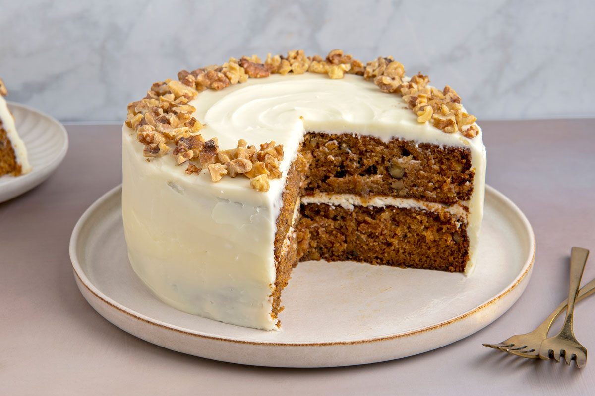 3/4th shot of Pineapple Carrot Cake