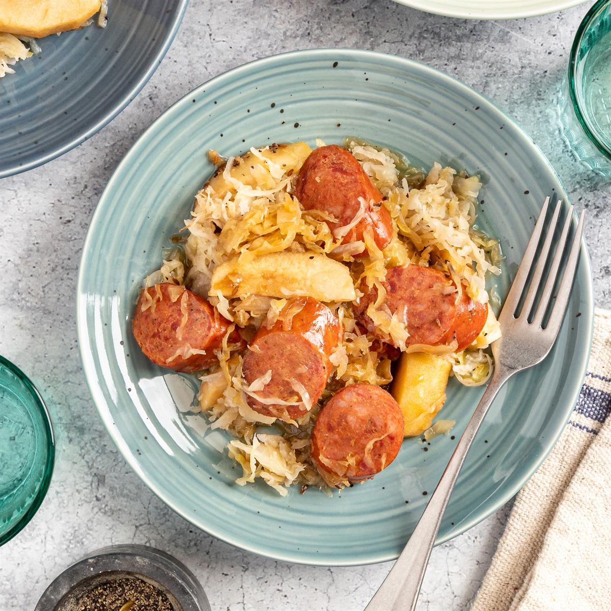 Kielbasa and Sauerkraut