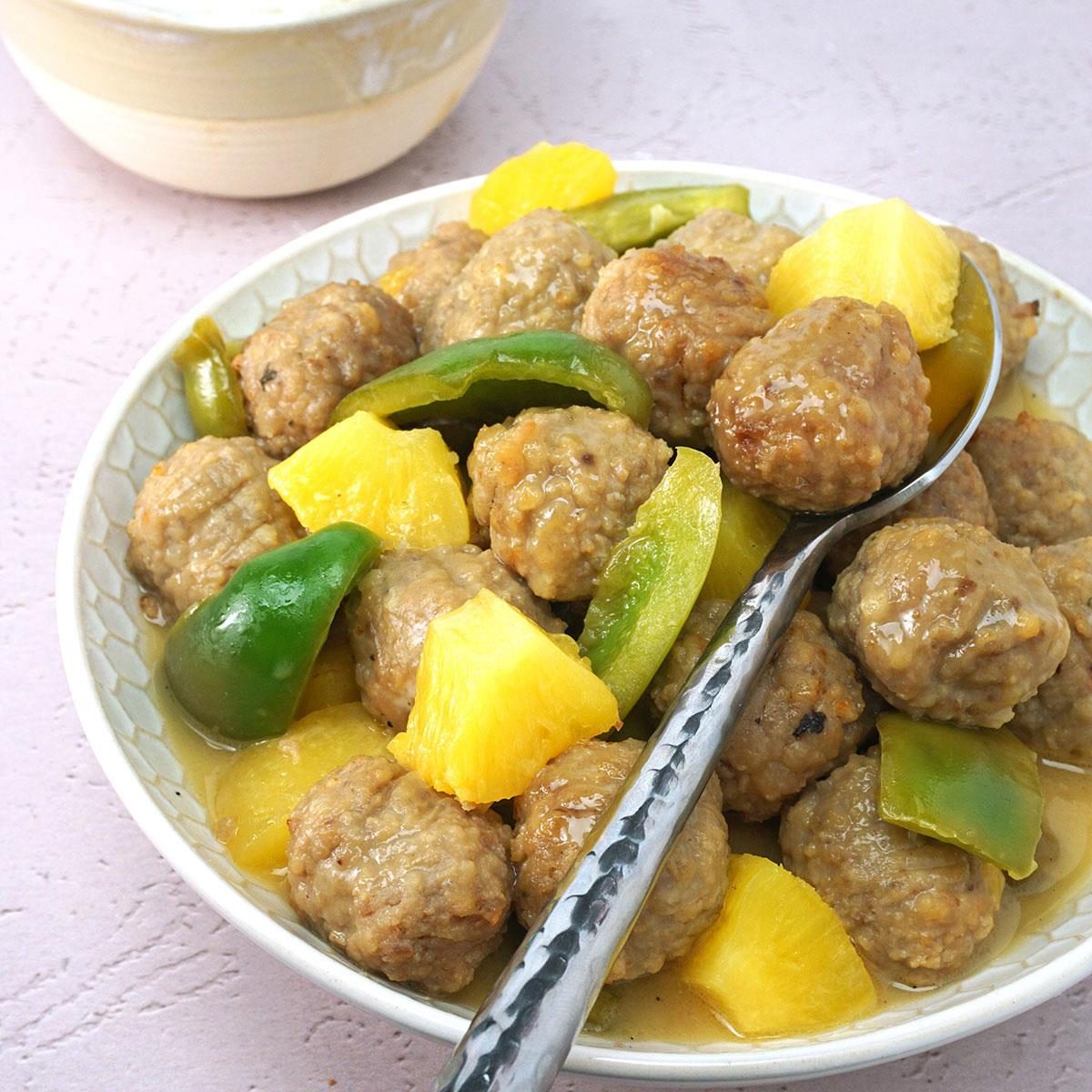 Slow-Cooker Sweet and Sour Meatballs