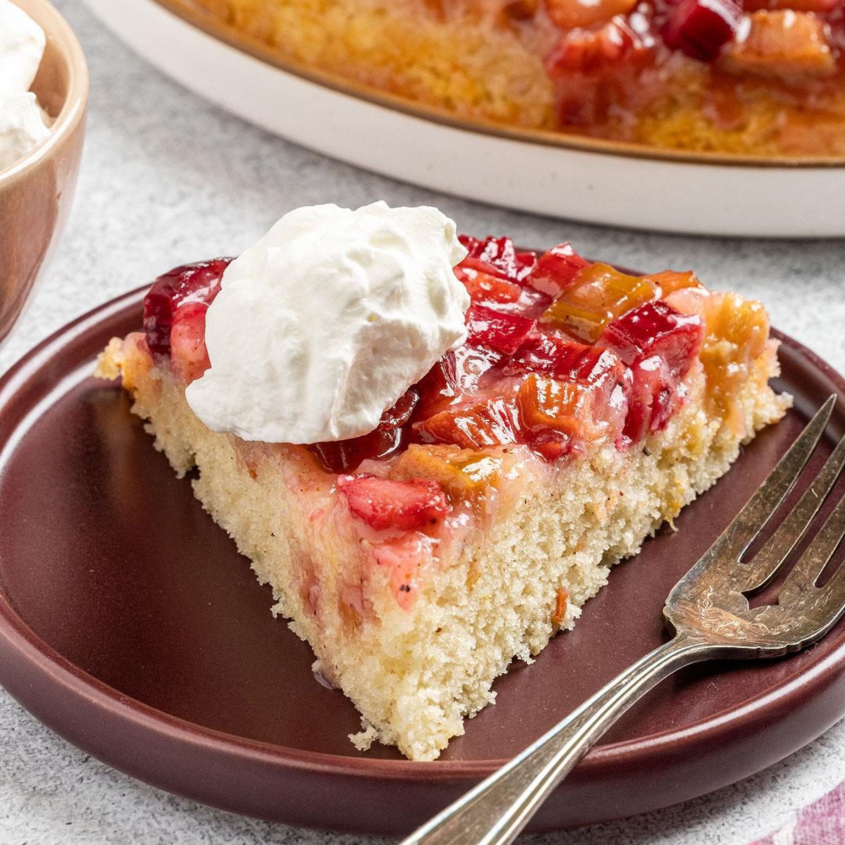 Rhubarb Upside-Down Cake