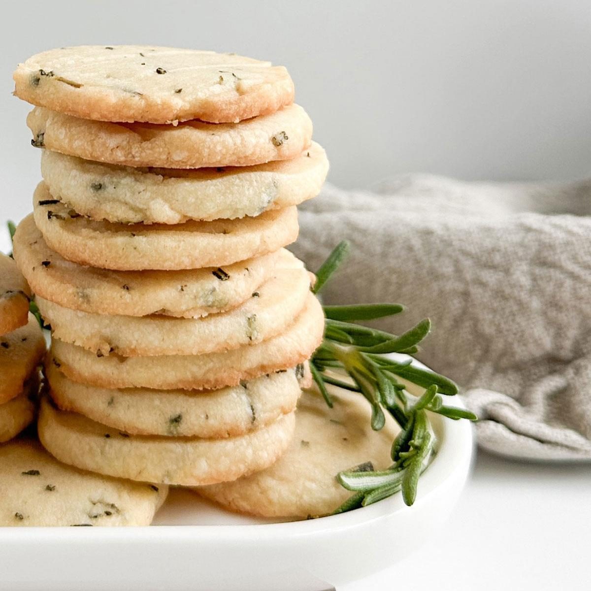 Rosemary Shortbread Cookies