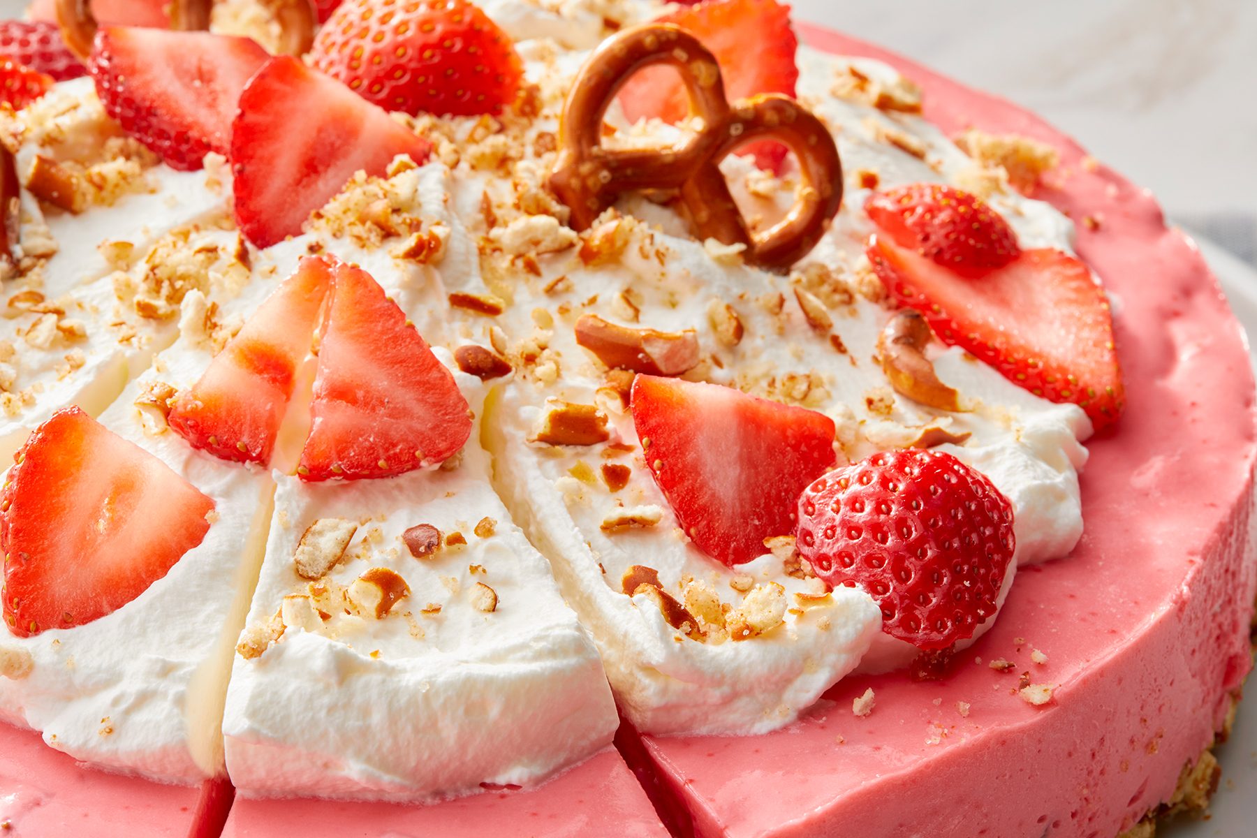 Strawberry Pretzel Pie